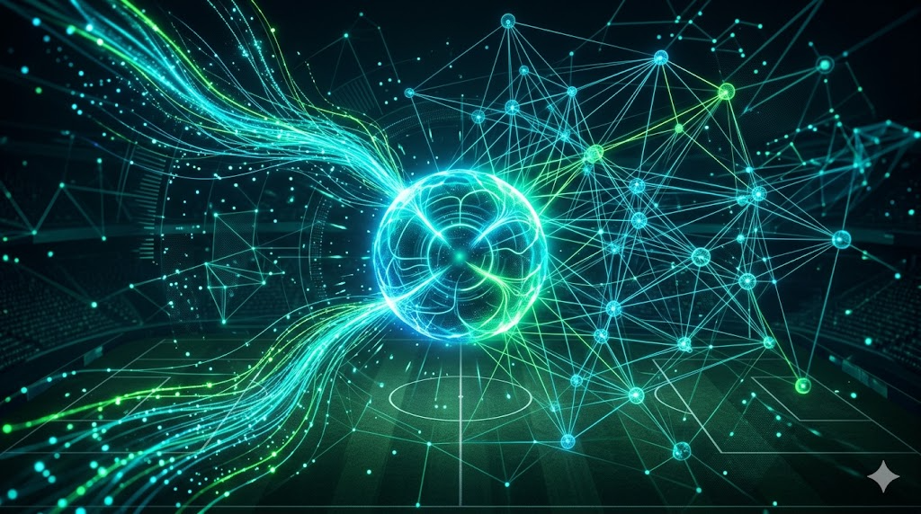 Visualizzazione astratta di una rete neurale applicata ai dati calcistici